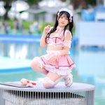 【写真特集】篠原ののか（KissBee）、お腹＆太ももチラ見せのメイドコスチュームで釘付けに！＜近代麻雀水着祭2022＞