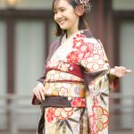 尾碕真花「初めてこげ茶になりました」、青系を脱した晴れ着にワクワク＜オスカー晴れ着撮影会＞