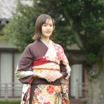 尾碕真花「初めてこげ茶になりました」、青系を脱した晴れ着にワクワク＜オスカー晴れ着撮影会＞
