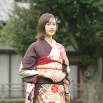 尾碕真花「初めてこげ茶になりました」、青系を脱した晴れ着にワクワク＜オスカー晴れ着撮影会＞