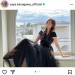 乃木坂46：金川紗耶、足先のぞかせたシースルードレス姿を披露