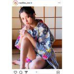 桃月なしこ、美脚丸出しの浴衣パンチラで色気爆発！