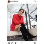 元RQ・佐野真彩、ニットワンピースから太もものぞかせ釘付け！