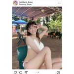 佐藤かれん、フリル付きビキニでふわふわボディ大胆披露