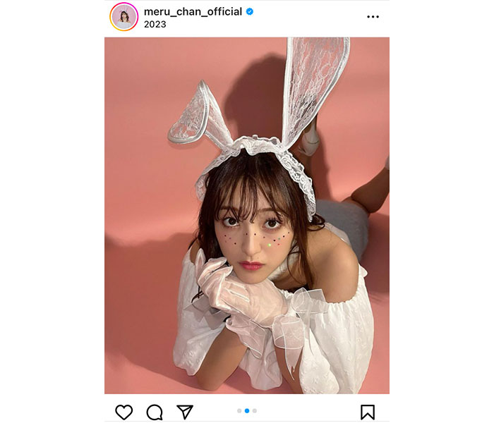 田島芽瑠、来年の干支・うさぎのコスプレで飛躍誓う「ぴょんっと跳ねられる一年になりますように」
