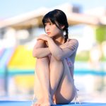 【写真特集】三田のえ、振り向きポーズで美尻&美脚を大胆披露!センチメンタルな表情にドキ!<近代麻雀水着祭2022>