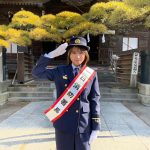 古田愛理がまさかのびしょ濡れに!?一日消防署長就任でハプニング