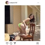 藤田いろは、テカテカ桃尻を大胆見せつけ！「桃尻姿色っぽいね」