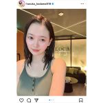 兒玉遥、サウナで整うデコ丸出しショットにファン歓喜