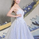 「ミス日本2023」ファイナリスト・上村さや香、胸元開きのドレスをエレガントに着こなし＜第55回ミス日本コンテスト2023＞