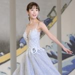 「ミス日本2023」ファイナリスト・上村さや香、胸元開きのドレスをエレガントに着こなし＜第55回ミス日本コンテスト2023＞