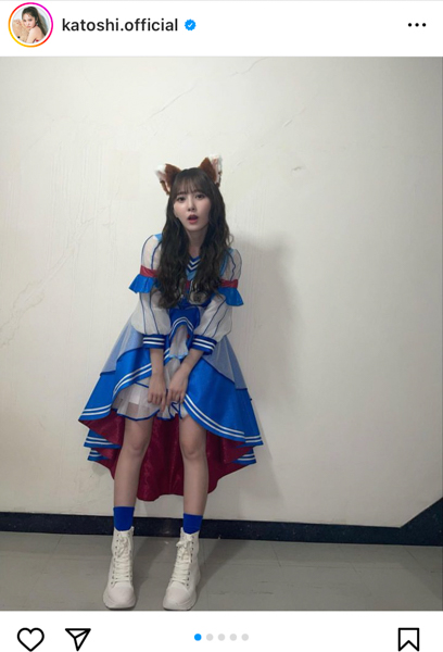 日向坂46・加藤史帆、耳や尻尾が可愛すぎる紅白『キツネ』衣装のオフショット公開！