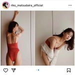 元櫻坂46・松平璃子、美麗なウエストあらわの下着ショットで魅せる極上ボディ