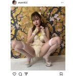 天海こめつ、チャイナ風下着でM字開脚