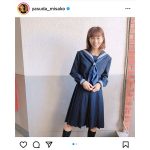 安田美沙子「刺激的な撮影でした」、40歳のセーラー服姿に歓喜の声ぞくぞく