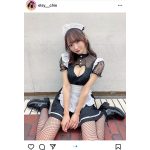 elsy・愛森ちえ、胸開きメイドコスチュームでフェチ詰め込み！