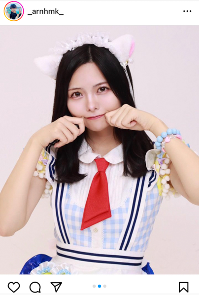 SKE48・荒野姫楓、猫耳×アイドル衣装の「ひめにゃん」ショットが可愛すぎる！