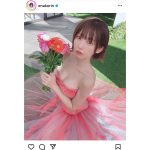 「天使じゃん」えなこ、花咲くシースルードレスに歓喜の声