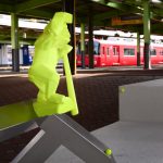 名鉄・犬山遊園駅にパブリックアート設置 地域住民の思い出も反映