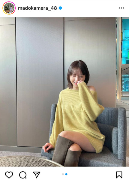 森保まどか、絶妙な肩見せ＆チラ見せ美脚に「金メダル贈呈」「可愛さの限界突破」と絶賛の声