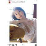 モー娘。牧野真莉愛、シースルーシャツから美谷間チラリ！「さすがグラビアクイーン」と反響も