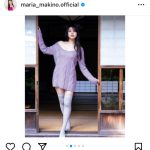 モー娘。牧野真莉愛、色っぽビキニやゆるっとニット姿で釘付けに！