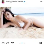 モー娘。牧野真莉愛、色っぽビキニやゆるっとニット姿で釘付けに！
