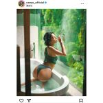 菜々緒、ジャグジーでセクシーなバックショット披露