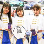 岡山国際サーキットのイメージガール「PaRet」坂本七海、野口みやび、朝陽唯が大阪オートメッセ2023に登場！