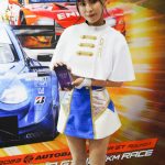 岡山国際サーキットのイメージガール「PaRet」坂本七海、野口みやび、朝陽唯が大阪オートメッセ2023に登場！