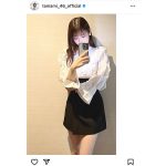 乃木坂46・阪口珠美、ミニスカートから美脚チラリの自撮り公開