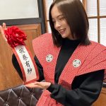 坂巻有紗が高尾山で節分の豆まきに参加！「運気を上昇させて女優のお仕事を頑張る！」