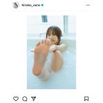 佐野ひなこ、綺麗すぎる足裏にドキドキの入浴ショット公開