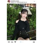 佐藤かれん、肩出し＆お腹見せのチラリズムで刺激をお届け！
