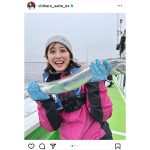 斎藤ちはるアナウンサー、太刀魚釣り上げに「アッパレ！！」と歓喜の声