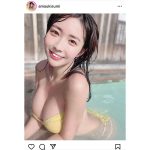 #2i2・天羽希純、『温泉卵』ぷっくら浮かぶ露天風呂ショット公開！