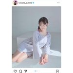 上坂すみれ、太ももで夢中にさせる美脚コーデに「毛深い」とファン大絶賛！