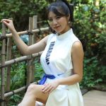 【写真特集】茨城代表・山口理子さん、白のクールなSDGs衣装でミスユニバーシティを語る！「自分の心を大切にするセルフラブを発信したい」