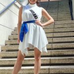 【写真特集】茨城代表・山口理子さん、白のクールなSDGs衣装でミスユニバーシティを語る！「自分の心を大切にするセルフラブを発信したい」