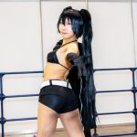 【コスプレイヤー】泡沫いろはさん、肌見せの「ブラック★ロックシューター」コスプレを披露！＜AnimeJapan 2023＞