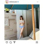 藤田ニコル、リアルドールな完璧美ボディを水着姿でお届け！