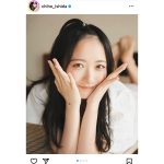 STU48・石田千穂、おちょんぼヘアでおでこ出し