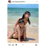 長澤茉里奈、妹・長澤聖愛と戯れ合う姉妹ショットに「羨ましいです！」の声