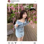 佐藤かれん、野外で美デコルテ全開にファンどぎまぎ