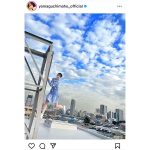 山口真帆、空色ワンピースでやんちゃに美脚披露！