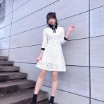 萩田こころ（iSPY）、超ミニの白ワンピで美脚披露！「麗しい」「ブチかわゆい」とファン歓喜