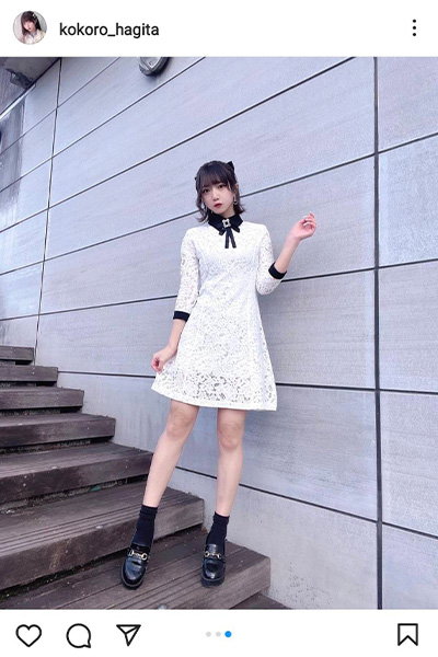 萩田こころ（iSPY）、超ミニの白ワンピで美脚披露！「麗しい」「ブチかわゆい」とファン歓喜