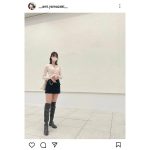 モデル・山崎あみ、超ミニ&ブーツで美脚スラリ「スタイル良すぎ」「美脚最高っす」とファン歓喜！