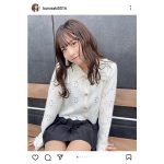 黒嵜菜々子（Peel the Apple）、ミニスカで太ももチラり「衝撃的可愛さ」「お姫さま」とファン歓喜！