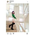 フリーモデル・KM、ミニスカートからのぞく絶対領域にファン歓喜！！